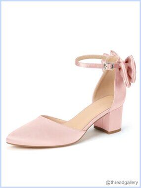 IDIFU Women's Closed Toe Block Heels Ankle Strap Pumps Shoes
